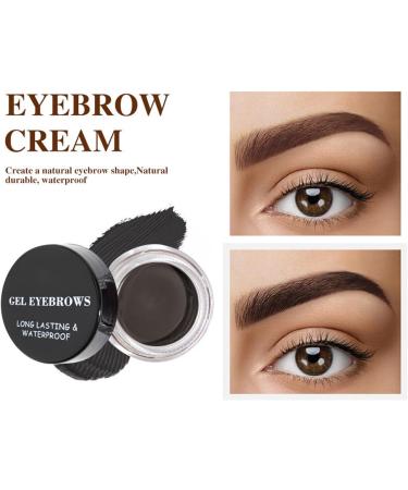 Colorful eyebrow cream waterproof three-dimensional stereotypes above the color eyebrows (01) - Buy Online on GoSupps.com