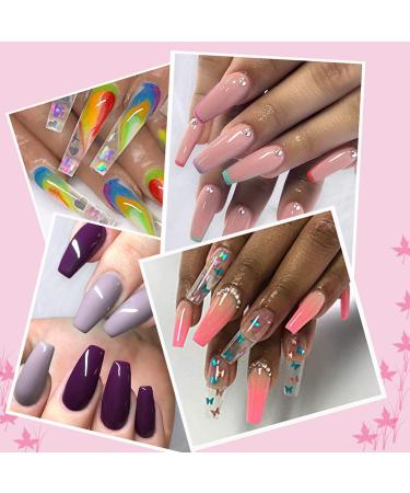 200Pcs Long Nail Forms for Acrylic & Gel Nails - Durable Extension Tips with Numbered Stickers - Buy Online on GoSupps.com