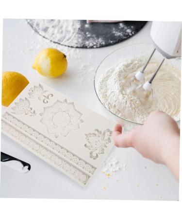 IMIKEYA Baroque Fondant Mold 3pcs Embossed Lace Mold 3D Non Stick Flower Candy Silica Gel Scroll Border Lace Molds 19.5X12X1CMx3pcs - Buy Online on GoSupps.com