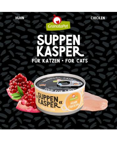 Granatapet Suppenkasper Chicken Cat Snacks | Healthy Soup Treats for Hydration | No Cereals No Sugar | 12 x 70g - Buy Online on GoSupps.com