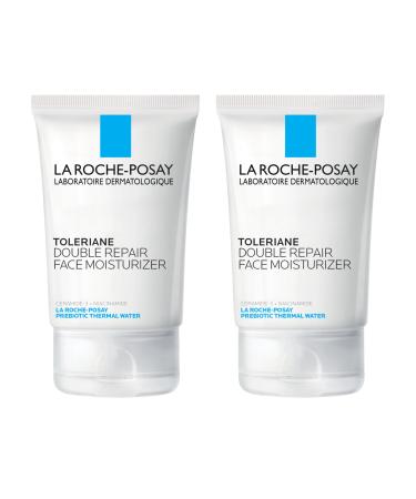 La Roche-Posay Toleriane Double Repair Face Moisturizer Daily Moisturizer Face Cream with Ceramide and Niacinamide for All Skin Types Oil Free Fragrance Free (Pack of 2)