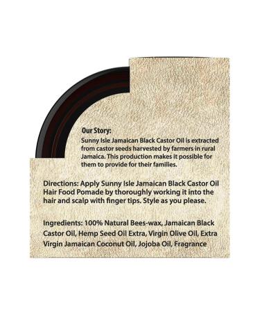 Sunny Isle Jamaican Black Castor Oil Pomade for Men - 4 oz | Natural Hair & Beard Care - Buy Online on GoSupps.com