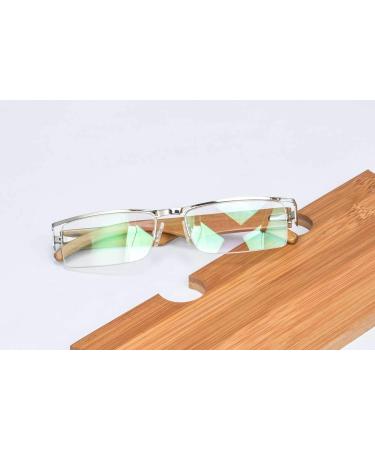 Buy SHINU+2.50 Computer Reading Glasses for Men | Blue Light Blocking Wooden Frame | International Shipping Available - Buy Online on GoSupps.com