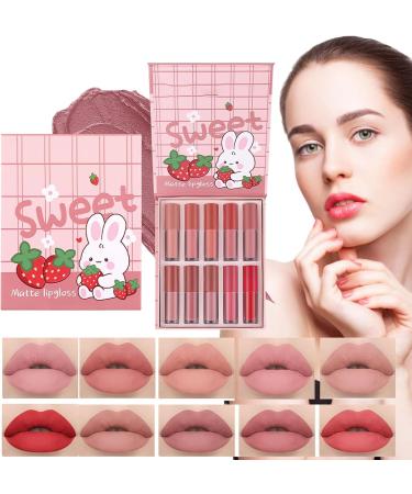 Husoiuy Lip Gloss Plumper 10 Piece Moisturizing Tinted Lip Balm Matte Waterproof Long Lasting Lip Gloss Makeup Cosmetics for Girls Teen Women Bridal Look Daily Use - Buy Online on GoSupps.com