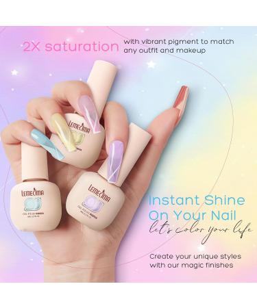 Lemecima 6 Pcs Macaron Summer Gel Nail Polish Set - Pastel Candy Shellac Nail Polish - Nail Salon Gifts for Women - DIY Nail Art at Home Sweet Macarons - Buy Online on GoSupps.com