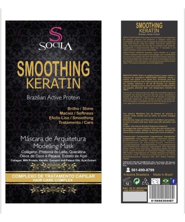 Buy Socila Organic Brazilian Keratin Smoothing Treatment - Shine & Smooth All Hair Types 4.05fl oz/120ml - International Shipping Available - Buy Online on GoSupps.com