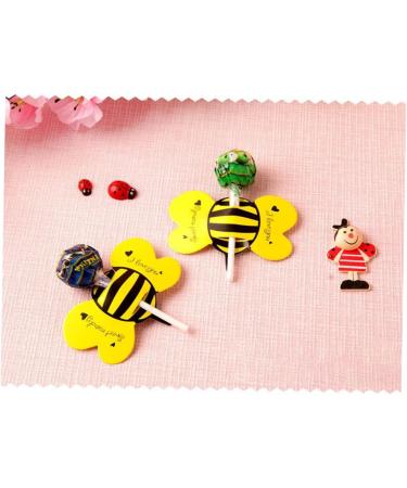 Zerodeko Candy Package 100pcs Lollipop Lollipop Card Decorative Card Message for Lollipop Packaging Decoration Card Lollipop Decoration Decorate Candy Packaging As Shown 8.50X5.50X0.20CM - Buy Online on GoSupps.com