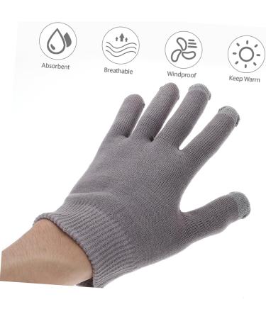 minkissy 1 Pair Pink Gloves Gel Gloves for Women Hand Caring Gloves for Women Gloves for Dry Hand Comfortable Gel Gloves Hand Protection Overnight Spa Gloves Moisturizing Lotion Cotton 21x14cm Grey - Buy Online on GoSupps.com