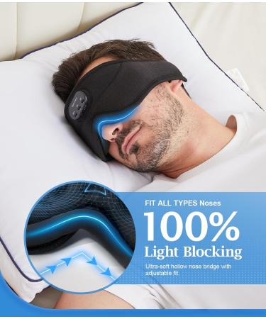 Bluetooth Sleep Headphones & White Noise Mask | 3D Eye Mask | 38 Soothing Sounds | 16hrs Playtime | Light Blocking | Auto-Off Timer | Ideal for Travel & Sleep - Buy Online on GoSupps.com