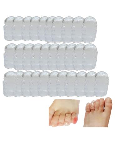 4/10/20/30 pcs-Silicone Anti-Friction Toe Protector - 2023 Silicone Breathable Toe Covers Silicone Toe Caps Anti-Friction Breathable Toe Protector Prevents Blisters (30pcs)