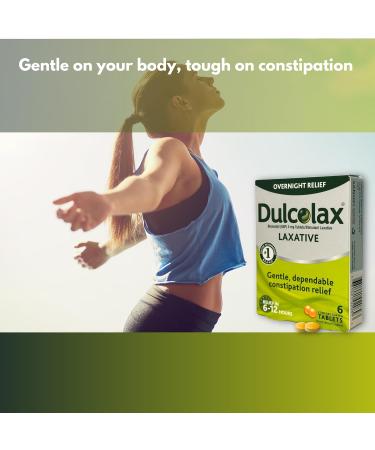 Bisacodyl 5mg Laxative Tablets 6 Count (Pack of 3 Total 18ct) - Buy Online on GoSupps.com