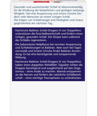 Double Heart Valerian Sleep Dragees - 60 Count (2-Pack) for Stress Relief & Improved Sleep - Natural N-Medicines - Buy Online on GoSupps.com