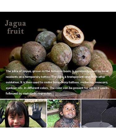 Natural Plant-Based Temporary Body Art Painting Kit | Semi-Permanent DIY Fake Freckles & Tattoos | 60Pcs Stencils | 2 Bottles (Brown) - Buy Online on GoSupps.com