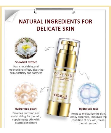 Bioaoua Pure Pearls Eye Cream Essence - Skin Silky & Flawless | Moisturizing & Oil Control - 35g - Buy Online on GoSupps.com