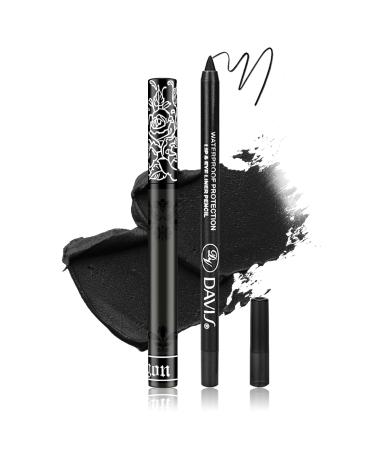 NVLEPTAP Lip Color Set with Matte Black Lipstick Lip Liner Lip Gloss and Lip Stain for Goth Cosplay Halloween Makeup