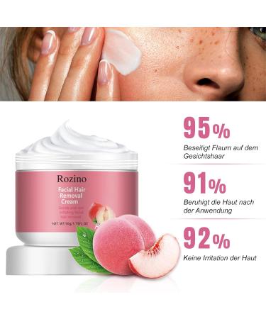 EONFAVE Facial hair remover for women fast gentle and effective depilatory cream for face hair removal in 5 minutes soothing and restorative depilatory cream for all skin types 50 g - Buy Online on GoSupps.com