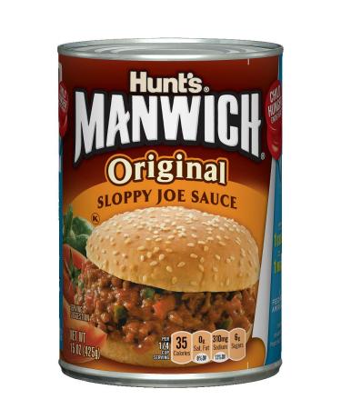 Hunt's Manwich Original Sloppy Joe's Sauce 15 oz - Delicious Sloppy Joe's Sauce for Quick & Easy Meals - Buy Online on GoSupps.com