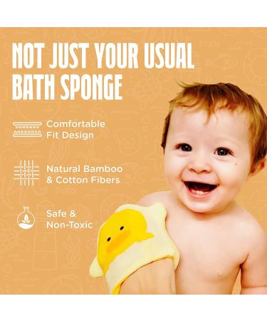 Bath Sponge Gift for Babies & Toddlers | Natural & Gentle Exfoliating Loofah | Pediatrician Approved - Buy Online on GoSupps.com