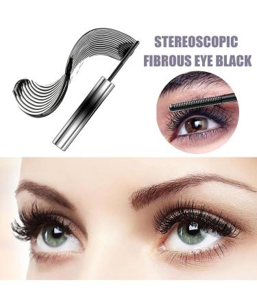 Noir Iron Wand Mascara 3D Curling Eyelash Iron Mascara Iron Wand Mascara Metal Wand Mascara Metal Wand Waterproof Mascara Lengthen Eyelashes Long Lasting No Flaking No Clumping Waterproof - Buy Online on GoSupps.com