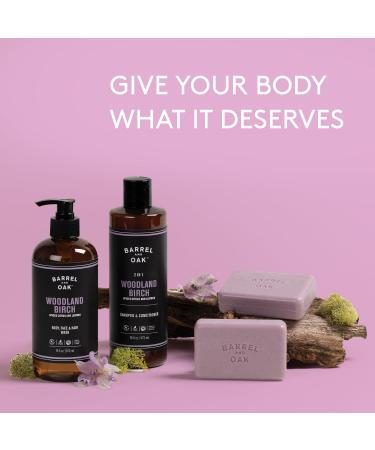 Barrel and Oak 2-in-1 Shampoo & Conditioner for Men | Natural Moisturizer Essential Oil Scent Vegan Hair Care 16 oz - Buy Online on GoSupps.com