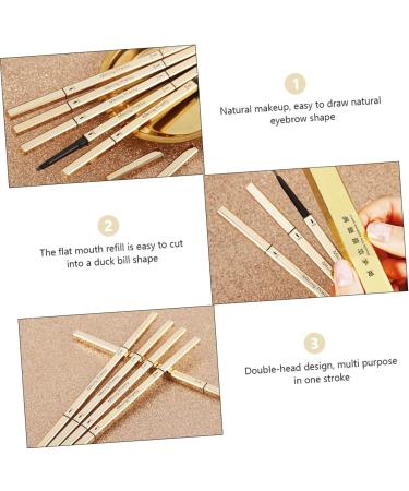 FOMIYES 5pcs Double Ended Eyebrow Pencil Small Gold Bars Very Fine - Buy Online on GoSupps.com