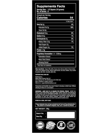 Ignite Chocolate Bars (1 Box) | Luxurious Dark Chocolate for Uplifting Mood & Vitality | Ideal for Men & Women Vegetarian & Gluten-Free Delight (Pack of 1) - Buy Online on GoSupps.com