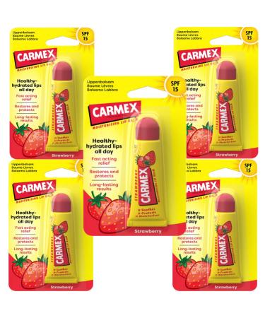 Carmex Carmex Strawberry Lip Balm Moisturizing Spf 15 5 Units