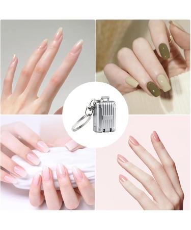 Fingernail Cutter Stainless Steel Small Nail Clipper Keychain | Women Fashion Accessory Manicure Trimmer for Polishing Nails for Travelling Dormitory Silver L - Buy Online on GoSupps.com