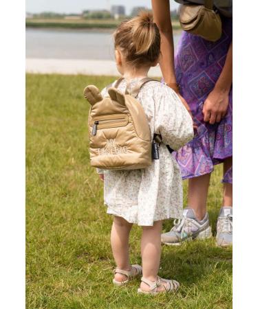 Childhome Children's Backpack - Water-Repellent 2 Compartments Removable Safety Buckle Ideal for School & Kindergarten - Beige - Buy Online on GoSupps.com
