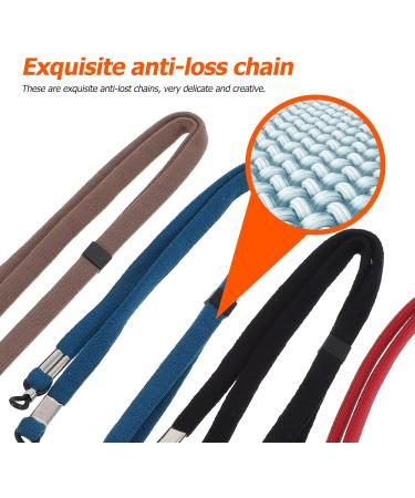 Adjustable Glasses Straps - 4 Pack Anti-Slip Eyewear Bands & Cords for Sports Glasses - Portable Nylon Holders - Buy Online on GoSupps.com