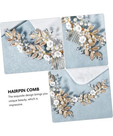 DOITOOL 1pc Soft Pottery Flower Comb Wedding Hair Accessories for Women Bride Headpieces for Wedding Hair Accessory for Women Wedding Hair Combs for Brides Alloy Women's Headband Pearl - Buy Online on GoSupps.com
