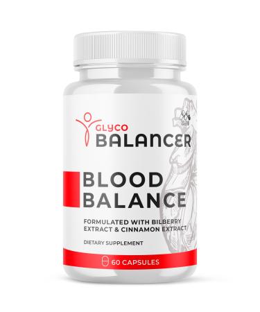 Glyco Balancer Capsules Official GlycoBalancer Health Support Pills With All Natural Ingredients Glyco Balancer Advanced Health & Wellness Support with Premium Vitamins for Women & Men (60 Capsules)