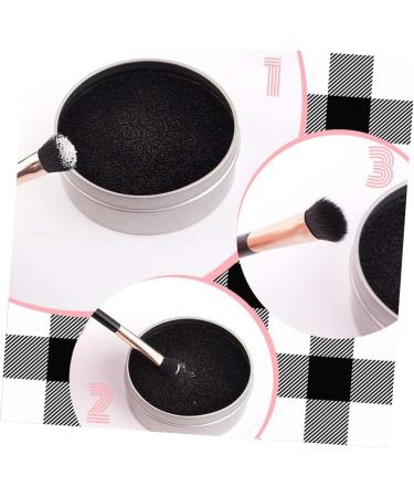 Angoily 1 Set Makeup Sponge Tools Brush Cleaner Handle Makeup Brush Makeup Sponges Makeup Brush Cleaning Tool Cleaning Sponge Dry Color Suite Activated Carbon Sponge Disposable - Buy Online on GoSupps.com