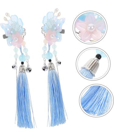 FRCOLOR 1 Pair Butterfly Hair Clip Tassel Hair Clips Hair Accessories for Women Hair Barrettes for Women Flower Hair Clip Hair Clips for Teen Girl Hair Pin Nylon Pearl Tassel Pendant Child - Buy Online on GoSupps.com