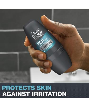 Dove Men + Care Clean Comfort Anti-Perspirant Deodorant Roll On with Advanced Moisturizer technology giving 48 Hours Powerful Protection 50 ml (12 Pack) - Buy Online on GoSupps.com
