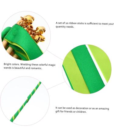10pcs Cheering Ribbon Wands - Christmas Party Supplies Wedding Streamers & Rain Party Favor Sticks 30.5x62cm - International Shipping Available - Buy Online on GoSupps.com