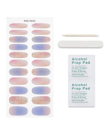 JMEOWIO Nail Foil Glitter Gel - Self-Adhesive Nail Stickers for Stunning Nail Designs | Pink & Blue Decoration - Buy Online on GoSupps.com