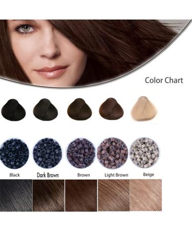 500pcs 5mm Silicone Hair Extension Micro Link Beads - Black | Human Hair Tool - Buy Online on GoSupps.com