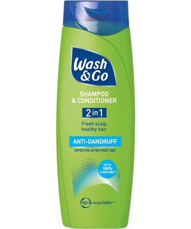 Wash & Go 2 in 1 Anti-Dandruff Shampoo and Conditioner - Pack of 9 Bottles - Buy Online on GoSupps.com