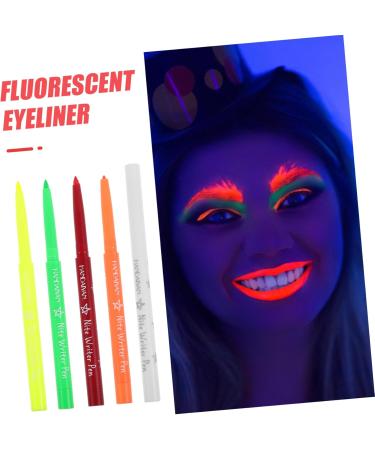 Beavorty 25 Pcs Halloween Paint Pen Glow Eyeliner Pencil Fluorescence Eyeliner Eye Liner Eye Line Pen Plastic 12.00X0.80X0.80CMx5pcs Assorted Colorx5pcs - Buy Online on GoSupps.com