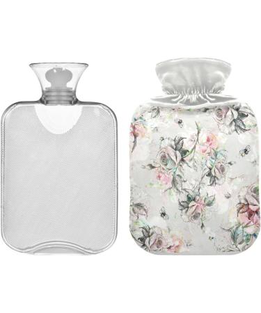 2L Heat Bottle - Durable Warm-Up Bag for Pain Relief | Classic Rose Pattern - Ideal for Shoulders Neck & Cramps | International Shipping Available - Buy Online on GoSupps.com