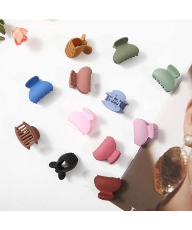 HAIMEIKANG Small Hair Claw Clips - 12PCS Mini Hair Clamps for Thin Thick Hair - 1.6 Inch No Slip Mini Banana Clips for Girls Kids - Buy Online on GoSupps.com