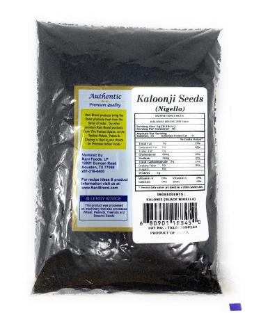 Rani Kalonji Black Seed Nigella Sativa Seeds 7oz - Indian Origin, All Natural, Gluten Friendly, Non-GMO, Vegan | 200g Whole Seeds (BAG) - Buy Online on GoSupps.com