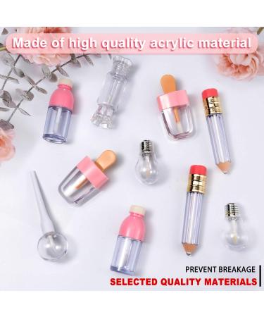 Maitys 24-Piece Novelty Lip Gloss Tubes - Ice Cream, Light Bulb, Lollipop, Candy, Pencil Lip Oil Bottles - 6 Creative Styles - Buy Online on GoSupps.com