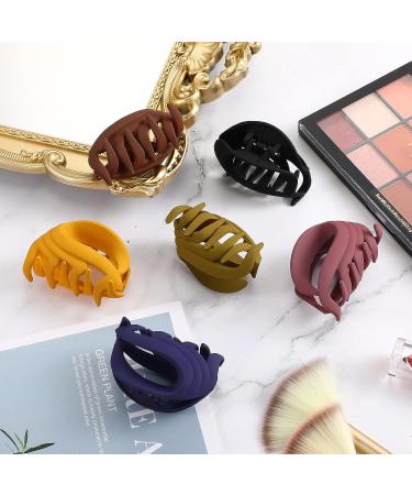 12 Pack Medium Claw Hair Clips for Thin Hair - 2.6 Inch Colorful Jaw Clips for Women, Girls, Kids - Non Slip Hair Clamps in 12 Vibrant Colors - Buy Online on GoSupps.com