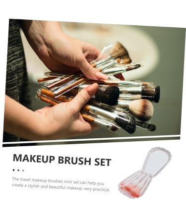 FRCOLOR 10 Pcs Makeup Brush Set | Lint-Free Pads Contouring & Blending Brushes Travel Tote Bag | Perfect for Eyeshadow Blush & More - International Shipping - Buy Online on GoSupps.com