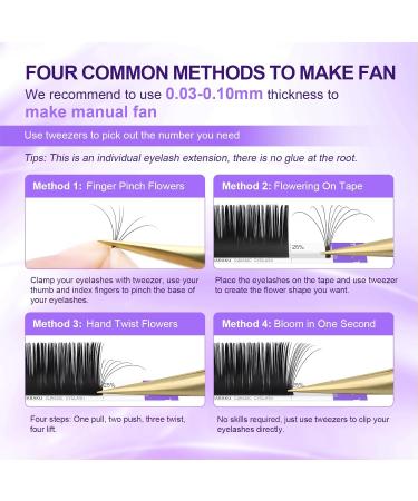 Shop Nagaraku Classic Fake Lashes | 54 Rows 0.10D 7-15mm Mixed Length Volume Eyelash Extensions - Soft High Capacity & Natural Look - Buy Online on GoSupps.com