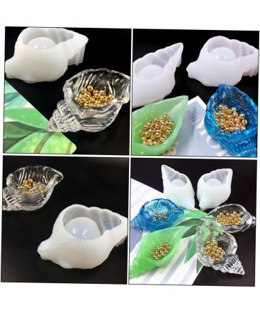 COHEALI 2pcs Conch Storage Box De Para Gelatinas Diy Storage Tray Storage Container Mold 3d Whitex2pcs 11x7cmx2pcs - Buy Online on GoSupps.com