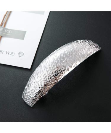 Aoxmas 2pcs 3.5''Metal Hair Clips - Gold and Silver Barrette Hair Accessories for Girls & Women - Buy Online on GoSupps.com