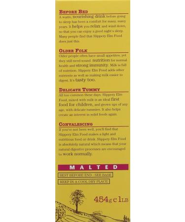 Thompson's Slippery Elm Malted Food 454g - Natural Digestive Support - Buy Online on GoSupps.com